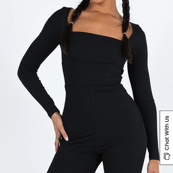 Princess Polly Other - black long sleeve romper